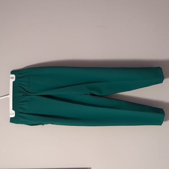 ZARA High Waisted Mariner Forest Green with Gold Buttons Pants - S - Picture 5 of 9